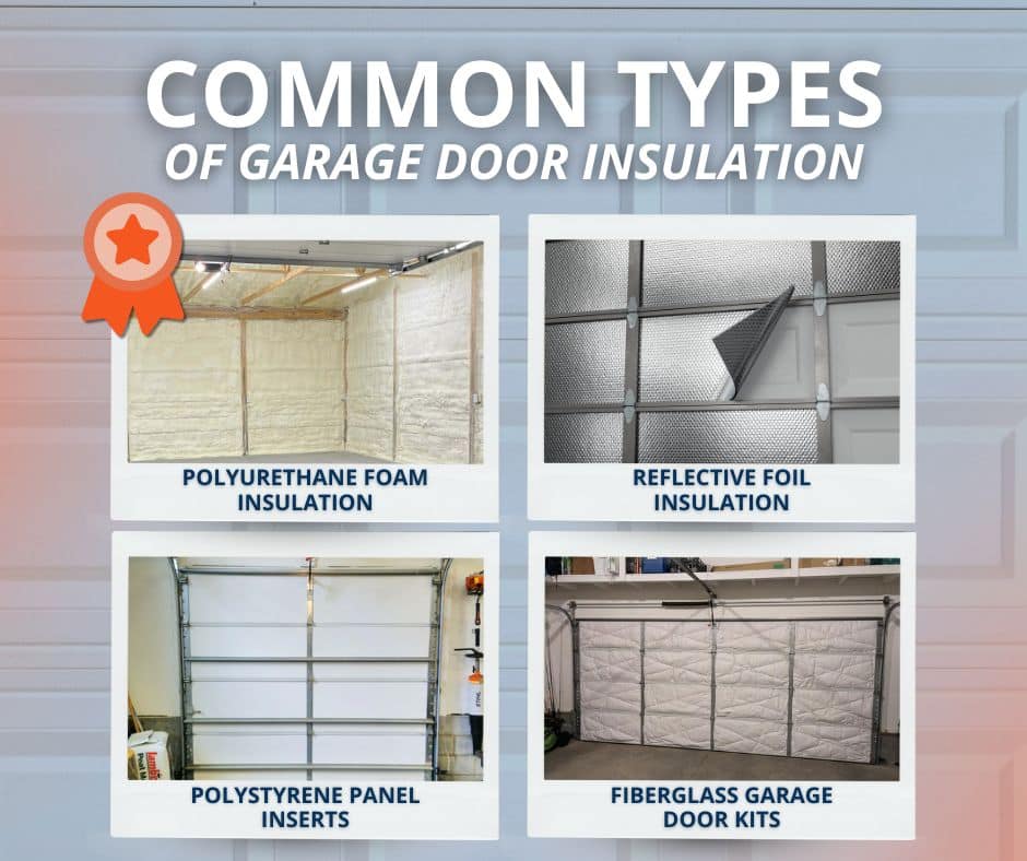 types of garage door insulation
